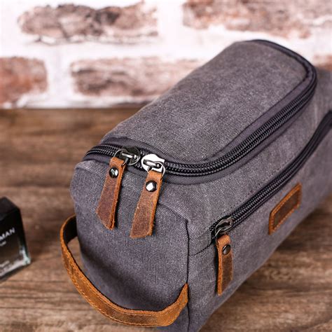 monogrammed mens toiletry bag